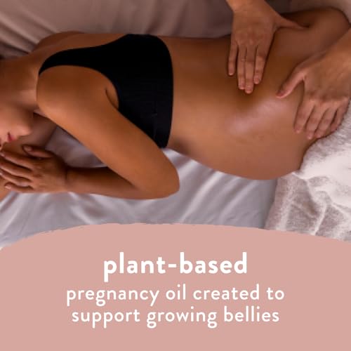 The Honest Company Honest Mama Hydrating and Soothing Glow On Body + Belly Oil | Plant-Based, Hypoallergenic, Fragrance-Free | 4.2 fl oz