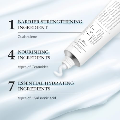 Dr.Althea 147 Barrier Cream | Daily Skin Barrier Care | Deep Hydrating with Hyaluronic Acid & Ceramides | Korean Vegan Skincare for All Skin Types | 1.7 Fl Oz
