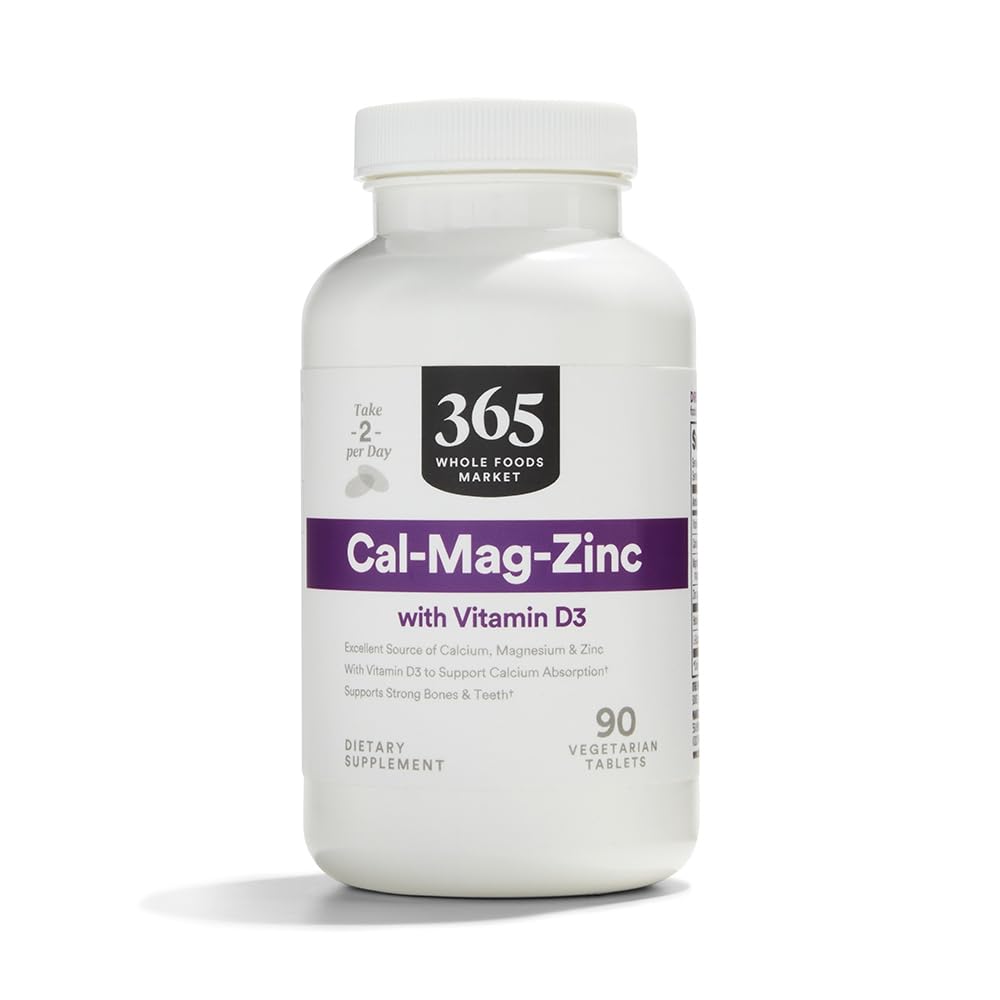 365 by Whole Foods Market, Calcium Magnesium Zinc, 90 Tablets