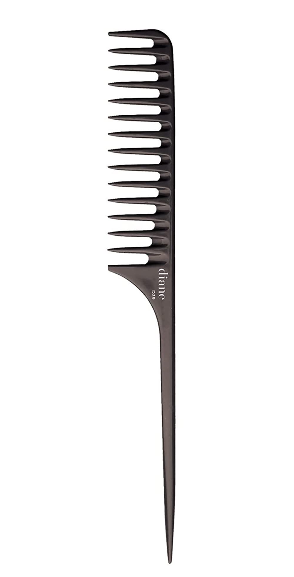 Diane Large Tail Comb Dozen, Black, 11.5 Inch