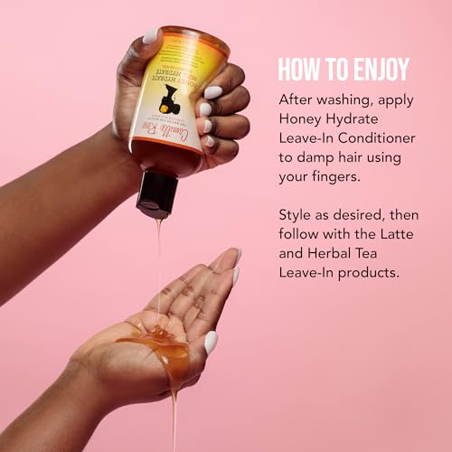 Camille Rose Honey Hydrate Leave In Conditioner, with Aloe and Olive Oil, to Soften Smooth and Protect, Moisturizer for All Hair Types, 9 fl oz