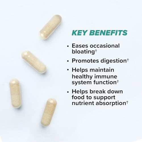 ONNIT Total Gut Health - Complete Daily Probiotics & Digestive Enzyme Supplement for Women & Men - 5 Strains of Probiotics, Prebiotics, Enzymes, Betaine HCL - Capsules - (60ct)