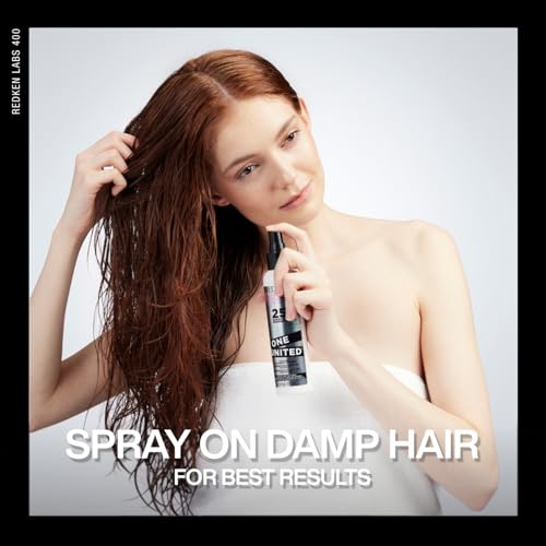 Redken One United Leave In Conditioner | Heat Protectant Spray for Blow Dry & Hair Styling | Multi-Benefit Hair Treatment | Detangles, Nourishes, & Smooths Frizz | For All Hair Types | Paraben Free