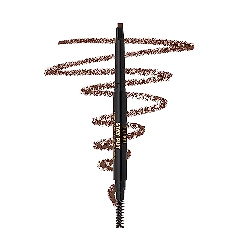 Milani Stay Put Brow Sculpting Mechanical Pencil - Dark Brown (0.01 Ounce) Cruelty-Free Long-Lasting Eyebrow Pencil that Defines and Shapes Brows