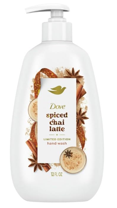 Dove Holiday Treats Hand Wash, Spiced Chai Latte, 2 Pack/12 oz.