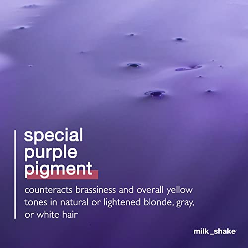milk_shake Silver Shine Light Purple Shampoo for Blonde Hair - Blonde Toner for Brassy Hair