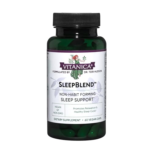 Vitanica, Sleepblend, Sleep Support, Vegan, 60 Capsules