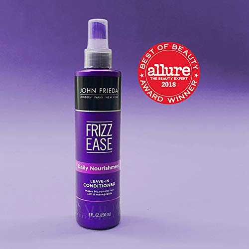 John Frieda Frizz Ease Daily Nourishment Conditioner, 8 Ounce Leave-in Conditioner for Frizz-prone Hair, with Vitamin A, C, and E