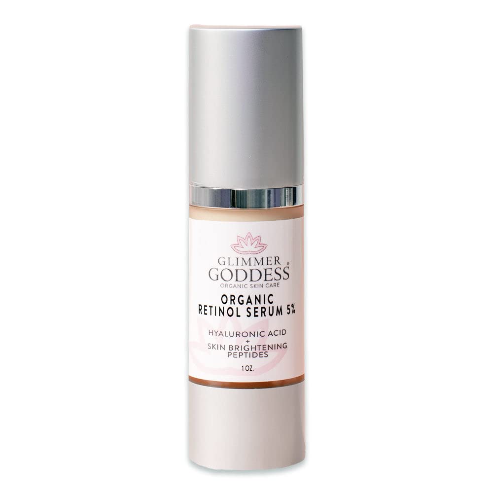 Organic Retinol Serum 5% with Hyaluronic Acid & Palmitoyle Tripeptide 38 | Clinical Strength Retinol Serum For Anti Aging, Anti Wrinkle, Acne