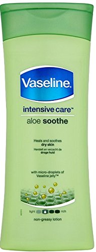 Vaseline Aloe Soothe Intensive Care Body Lotion (13.53 Oz/400 ml Each) -Pack of 6