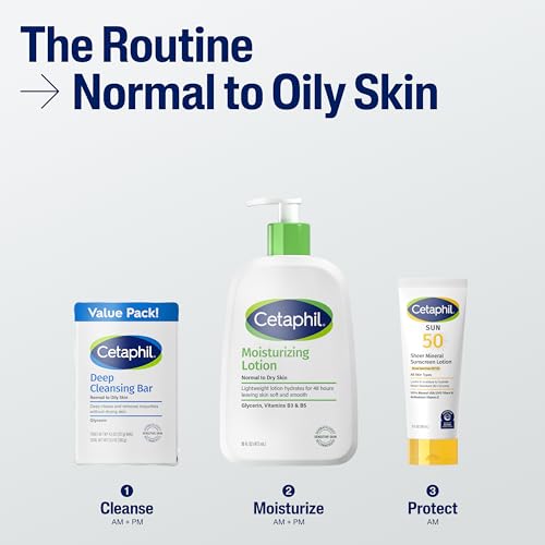 Cetaphil Bar Soap, Deep Cleansing Face and Body Bar, Pack of 3, For Dry to Normal, Sensitive Skin, Soap Free, Hypoallergenic, Paraben Free, Fragrance Free, Removes Makeup, Dirt and Oil