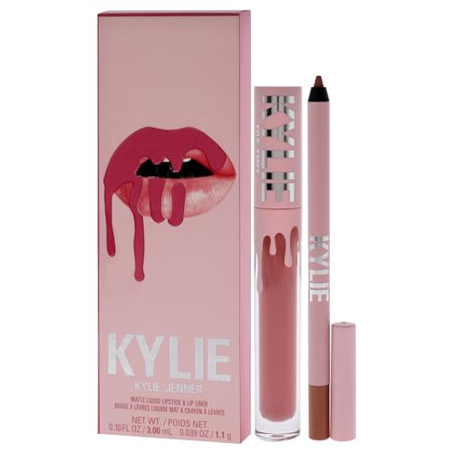 Kylie Cosmetics Matte Lip Kit - 808 Kylie for Women - 2 Pc 0.10oz Matte Liquid Lipstick, 0.03oz Lip Liner