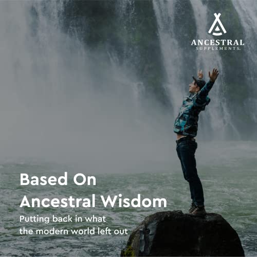 Ancestral Supplements Wild Caught Fish Eggs, 2400mg, Omega-3 Supplement Supports Brain, Heart, Fertility and Inflammatory Health, Whole Food Source of Vitamin D, K2, and A, Non-GMO, 180 Capsules