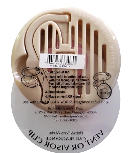 Bath & Body Works Scentportable Pink Sprinkles Donut Car Vent Visor Fragrance Holder