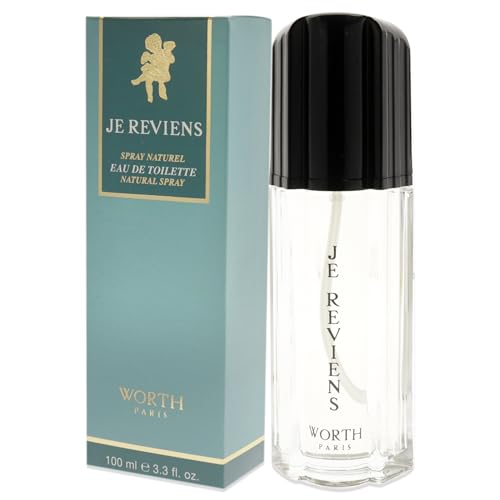 Worth Je Reviens For Women. Eau De Toilette Spray, 3.3 Ounces
