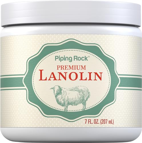 Piping Rock Lanolin Nipple Cream | 7 fl oz | Pure Hand & Skin Ointment | Soothing Balm