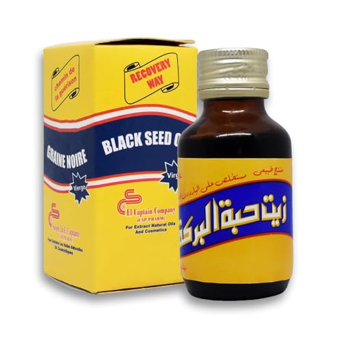 Egyptian Black Seed Oil Nigella Kalonji Black Cumin Habbatus Sauda Blackseed Sunnah Pure Cold Pressed Natural Raw Egypt Herbal Herbs ( 1 Pack = 1.05 oz / 30 ml )