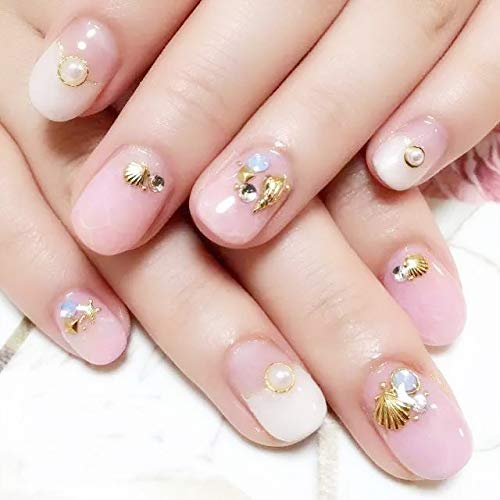 1 Box Seashell Starfish Mermaid 3 D Decorations Ocean Nail Deco