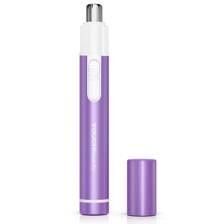 Purple: Touchbeauty Portable Ear Nose Hair Trimmer Safe Mini Pen-Sized Battery Powered 0656