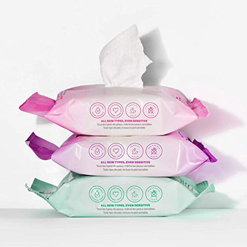 Almay Makeup Remover Cleansing Towelettes, Clear Complexion Wipes for Oily & Acne Prone Skin, Hypoallergenic, Cruelty- & Fragrance-Free, 25 Count