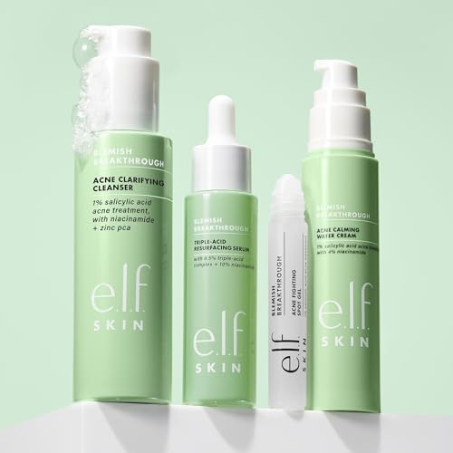 e.l.f. SKIN Blemish Breakthrough Calming Water Cream, Lightweight Blemish-Fighting Face Moisturiser, Prevents New Blemishes & Calms Skin