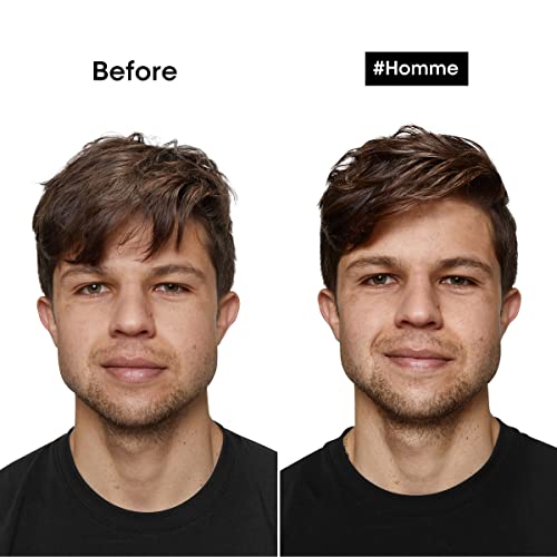 L'Oréal Professionnel Men’s Styling Pomade - For All Hair Types, Provides Medium Hold and Matte Finish