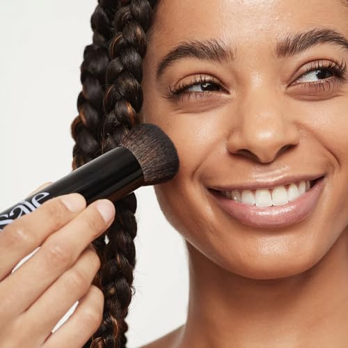 Saie The Base Brush - Ultra-Soft Foundation Brush for Liquid Makeup - Dense Complexion + Blending Brush with Cruelty-Free, Synthetic Bristles (1 Count)