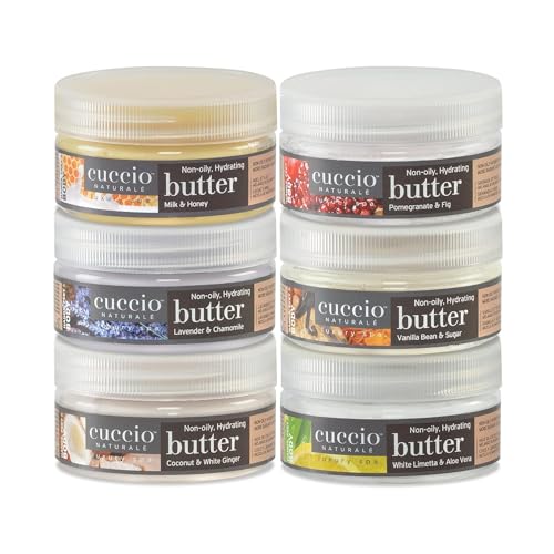 Cuccio Naturale Butter Blend - Ultra-Moisturizing, Renewing, Smoothing Scented Body Cream | Deep Hydration For Dry Skin Repair | Natural Ingredient | Pomegranate & Fig | 24 Hour Hydration (226 Gm)
