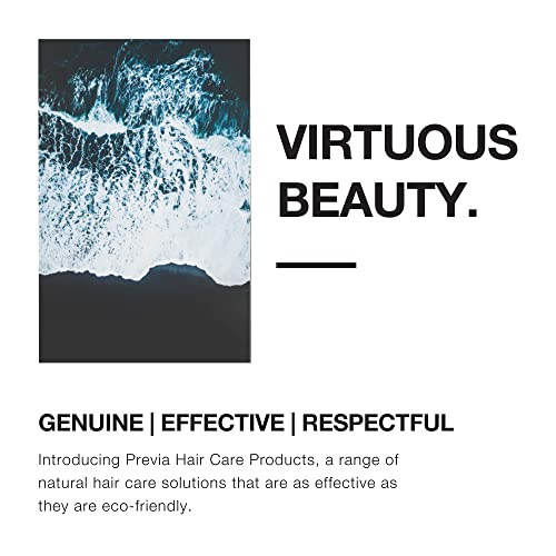 PREVIA Blonde Silver Conditioner for Blonde Gray & White Hair Neutralizes Brassiness Enhances Cold Blonde Hues Protects Color Boosts Shine Sulfate & Paraben Free Vegan 8.45 oz