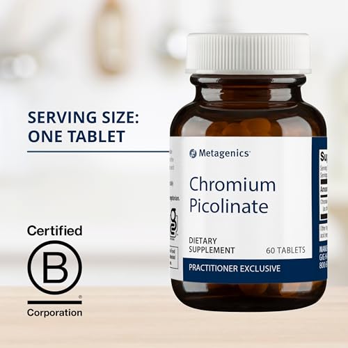 Metagenics Chromium Picolinate - Bioavailable Chromium for Metabolism Support* - Essential Trace Mineral - Non-GMO - Vegetarian - Gluten-Free - 60 Count
