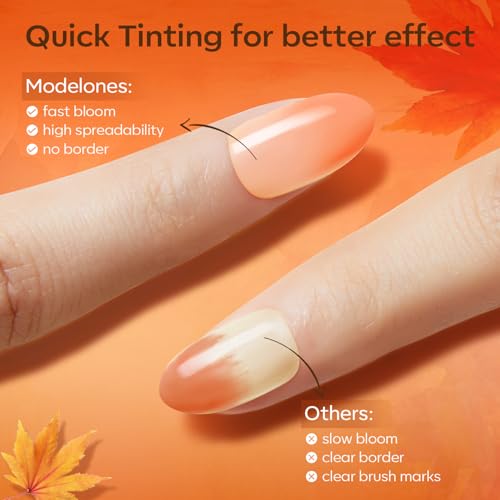 modelones Blooming Gel Nail Polish, 15 ml Clear Nail Art Accessories Stuff for Spreading Effects, Floral Print, Marble, Watercolor Design