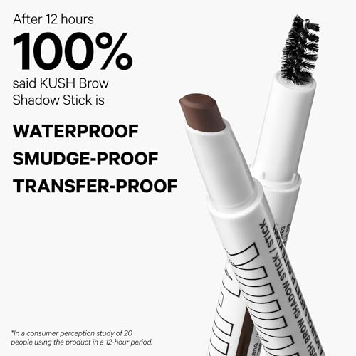 Milk Makeup KUSH Brow Shadow Stick – Fills, Shapes + Defines for Softer, Fuller-Looking Brows for Up to 12 Hours – Waterproof, Buildable, Cream-to-Powder Formula – Herb (Medium Brown), 0.03 oz