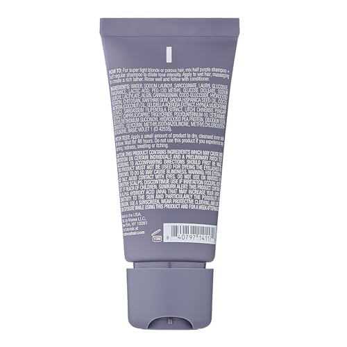 Kristin Ess Hair The One Purple Shampoo Mini Travel Size - Toning for Blonde Hair - Neutralizes Brass + Yellow Tones, Shine Restoring, Sulfate, Silicone and Paraben Free, Color Safe + TSA-Approved