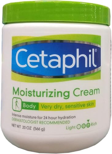 Cetaphil Body Moisturizing Cream - For Very Dry & Sensitive Skin, 20 Ounce(566 g)