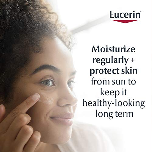 Eucerin Daily Protection Face Lotion with Broad Spectrum SPF 30 Sunscreen, Face Sunscreen Moisturizes and Helps Protect Sensitive, Dry Skin, Fragrance Free, 4 Fl Oz (Packaging May Vary)