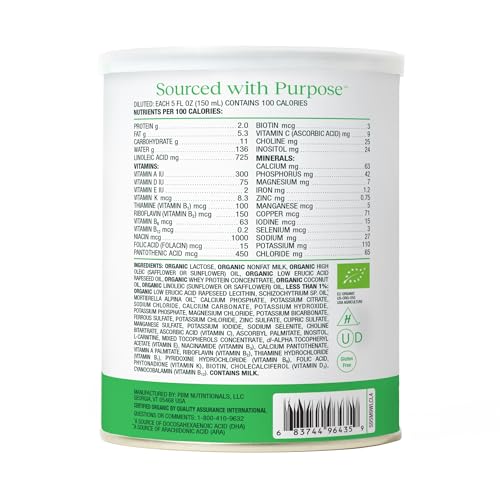 Bobbie Organic Infant Formula, Milk Based Powder with Iron, DHA and Vitamin D, Modeled After Breast Milk, Organic Baby Formula for Newborn to 12 Months Old Infant, 14.1 oz, 1 Pack