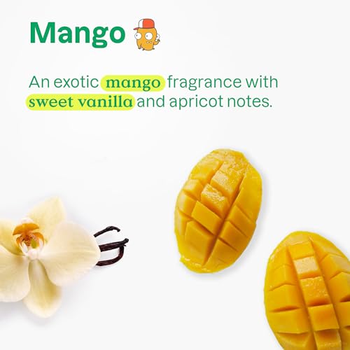 ATTITUDE Bubble Wash for Kids, EWG Verified Bubble Bath, Hair Shampoo and Body Soap, Dermatologically Tested, Plant- and Mineral-Based, Vegan, Mango, 16 Fl Oz