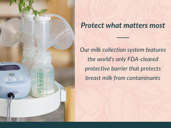 Ameda HygieniKit Spare Parts Kit for Breast Pump | 4 Valves, 2 Silicone Tubing, 2 Silicone Diaphragms, 2 Adapter Caps, 1 Tubing Adapter | Compatible with Ameda HygieniKit Milk Collection Systems…