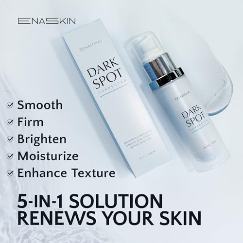 EnaSkin Dark Spot Remover Face & Body Serum: Age Spot Sun Spot Freckles Melasma Brown Spot - Advanced Formula with Niacinamide for Women and Men (1.0 Fl Oz)