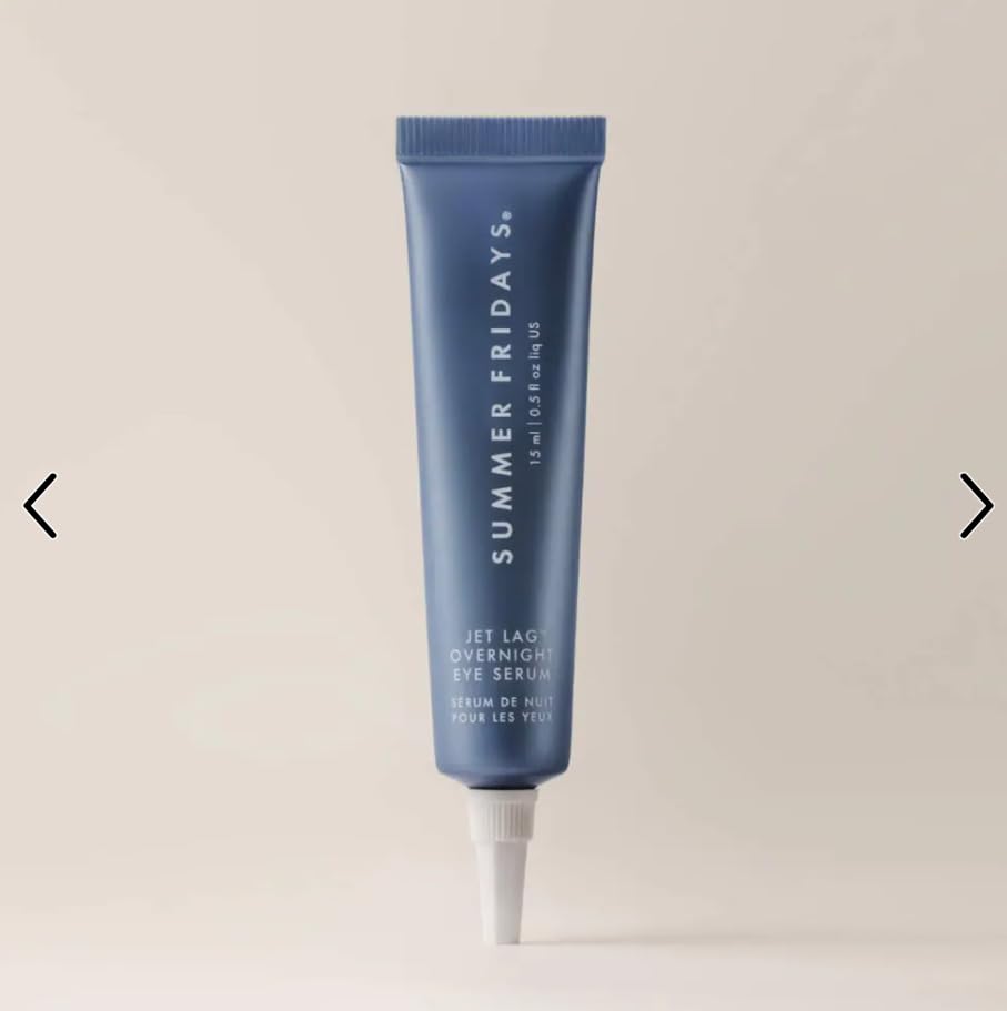 Summers Friday Jet Lag Overnight Eye Serum, Non-Comedogenic, Fine Line Reducing, 0.5 fl oz