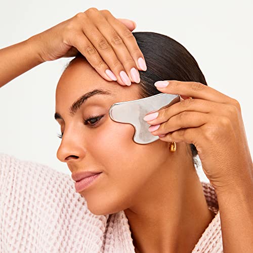 Wonderskin Liquid Gym Gua Sha Face Sculpting Tool, Facial Roller to Reduce Tension, Puffiness & Wrinkles, Skin Care Tool and Jawline Sculptor, Stainless Steel Facial Massager