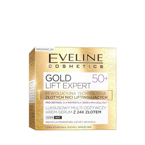 Eveline Cosmetics Gold 24karat Gold Lift Expert Strong Anti-Wrinkle Firming Cream Day & Night 50 + 50ml
