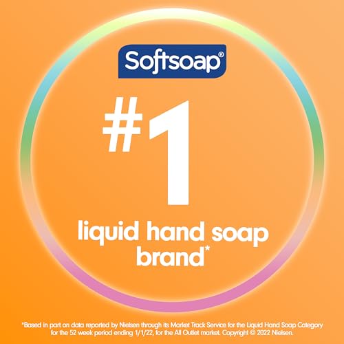 Softsoap Antibacterial Hand Soap Liquid Refill, Crisp Clean, 50oz, Bathroom Soap, Bulk Soap, Moisturizing, Pack of 6 (US05261A)