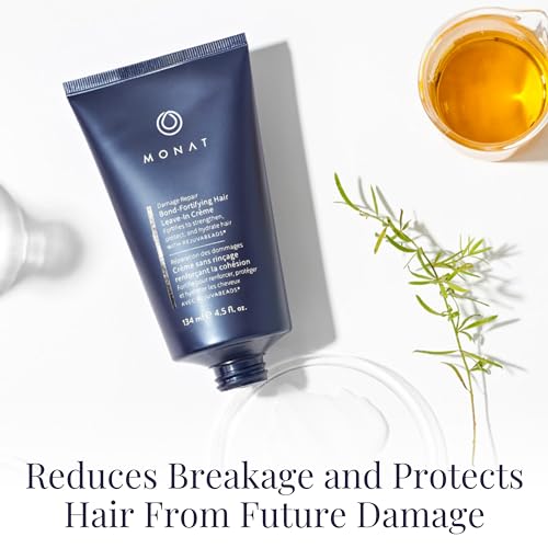 MONAT Damage Repair Bond-Fortifying Hair Crème – Leave-in Crème Conditioner Refreshing Neroli and Orange Flower Fragrance – Enhances Shine and Texture – No Frizz in Humid Conditions