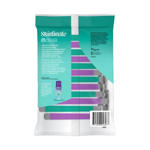 Skintimate Twin Blade Women's Disposable Razors, 12 ct (Pack of 2)