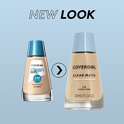 COVERGIRL Clean Matte Liquid Foundation Warm Beige 545, 1 oz (packaging may vary)