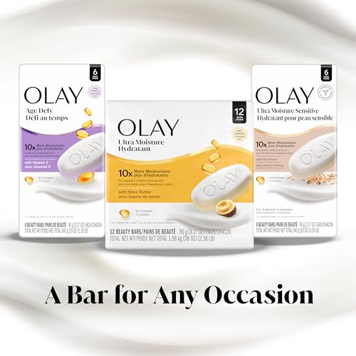 Olay Age Defying Bar Soap with Vitamin E and Vitamin B3 Complex Beauty Bars 3.17 oz, 8 count