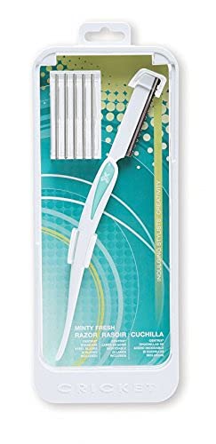 Cricket Stylist Xpressions Professional Stylist Hair Styling Razor for Cutting, Thinning, Texturizing, 6 Stainless Steel Razor Blades Included, Minty Fresh