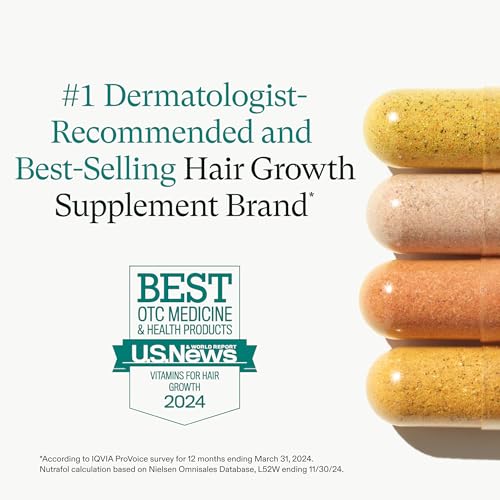 Nutrafol Women's Hair Growth Supplements, Ages 18-44, Clinically Proven for Visibly Thicker and Stronger Hair, Dermatologist Recommended - 1 Month Supply