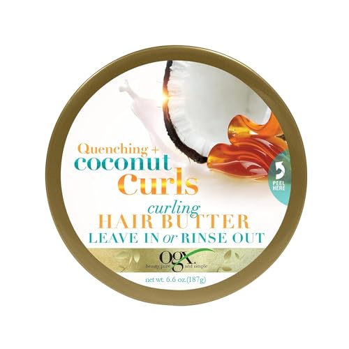 Ogx Quenching Coconut Curls Curling Hair Butter 6.6oz (2 Pack)